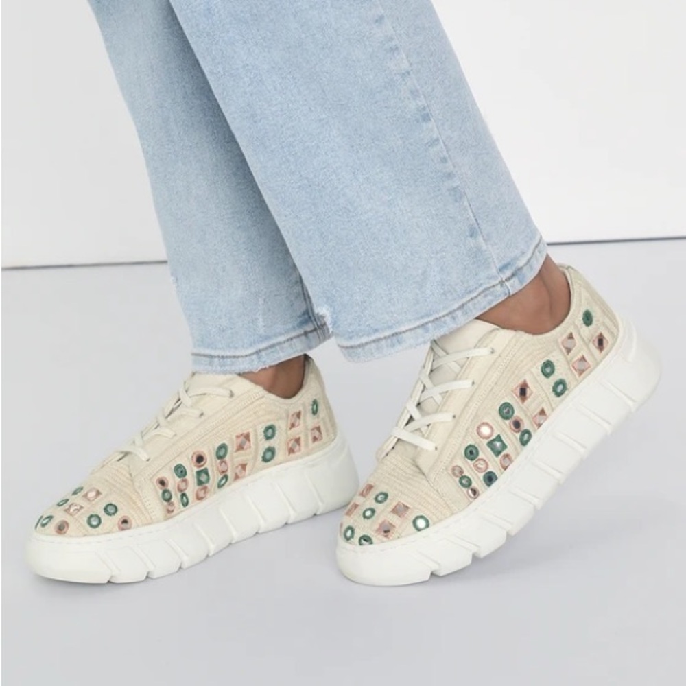 NEW free people catch me if you can platform sneakers